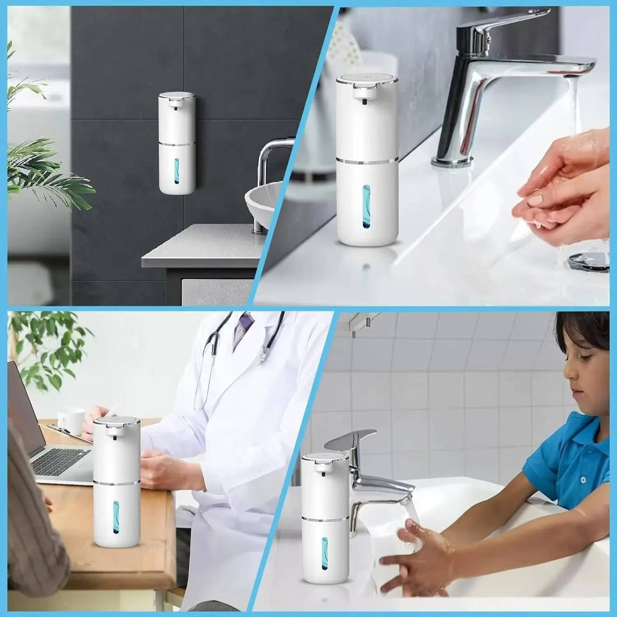 Touch-Free Foam Soap Dispenser with USB Charging