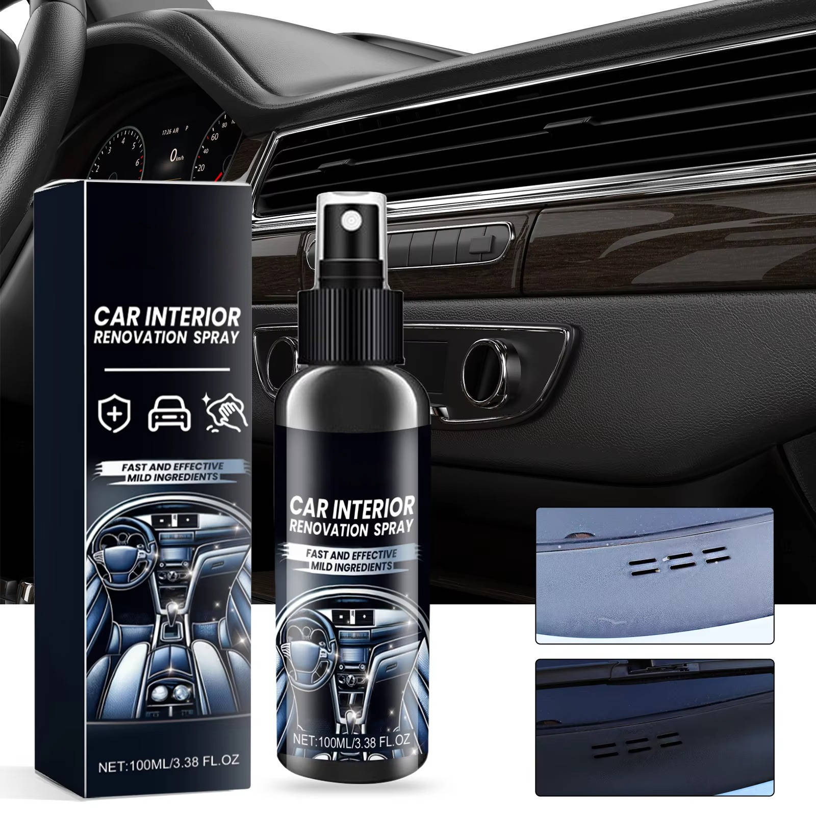 Ultimate Car Interior Care Kit - Set of 3 Bottles