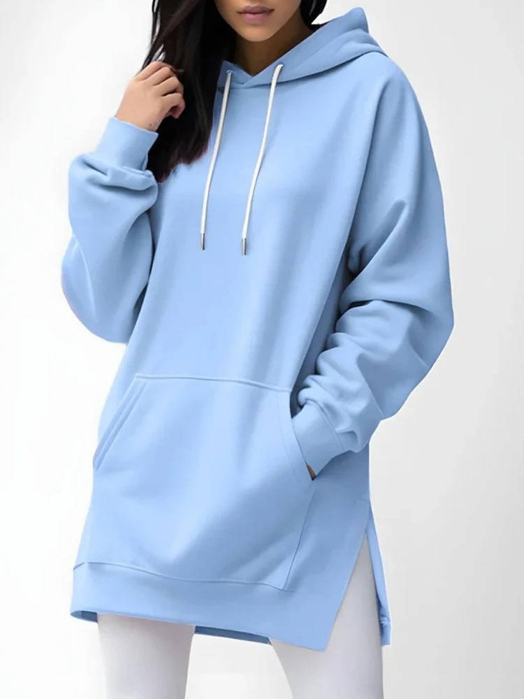 Cozy Long Hoodie Dress for Effortless Style