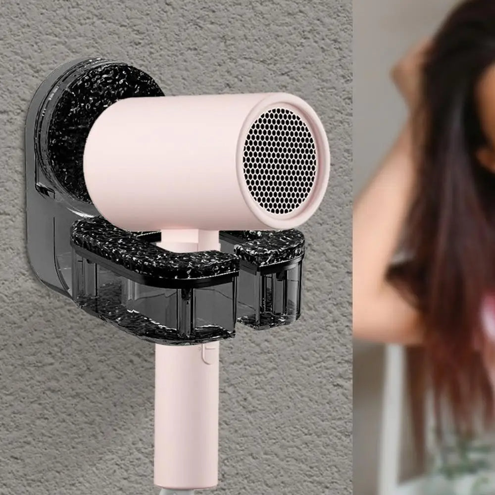 Suction Cup Mounted Hair Dryer Organizer for Easy Access