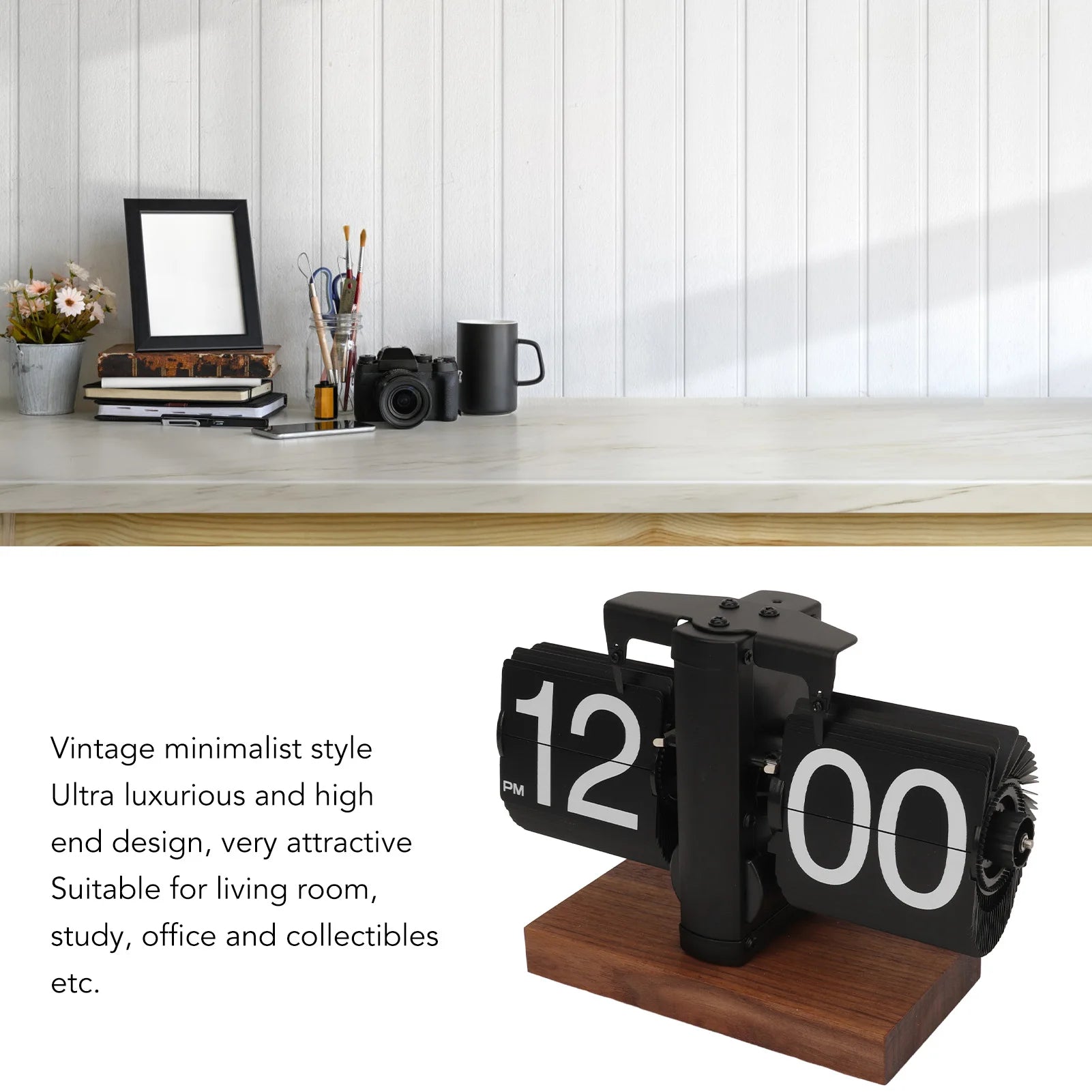 Classic Flip Clock for Stylish Home and Office Decor