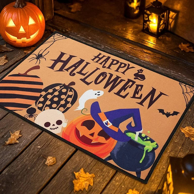 Spooky Welcome Mat for Seasonal Festivities