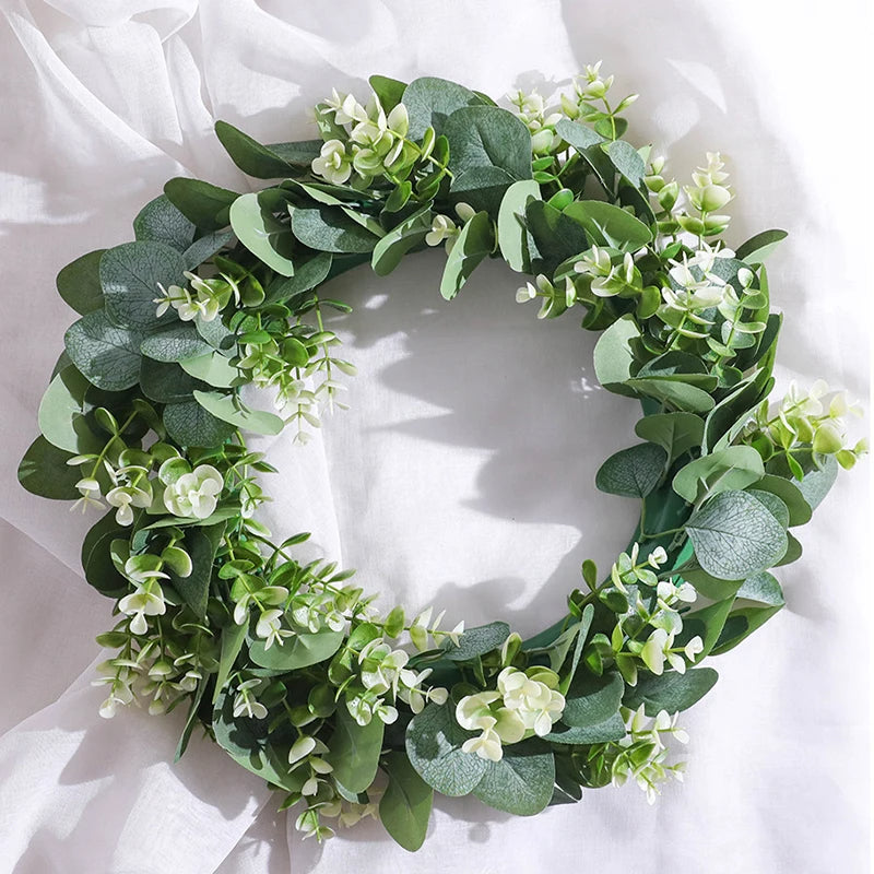 Charming Eucalyptus Door Wreath for Year-Round Elegance