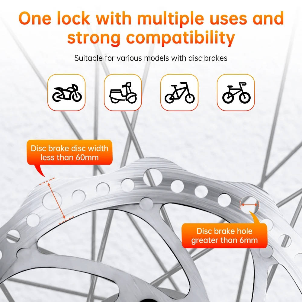 SecureRide Disc Lock with Alarm System