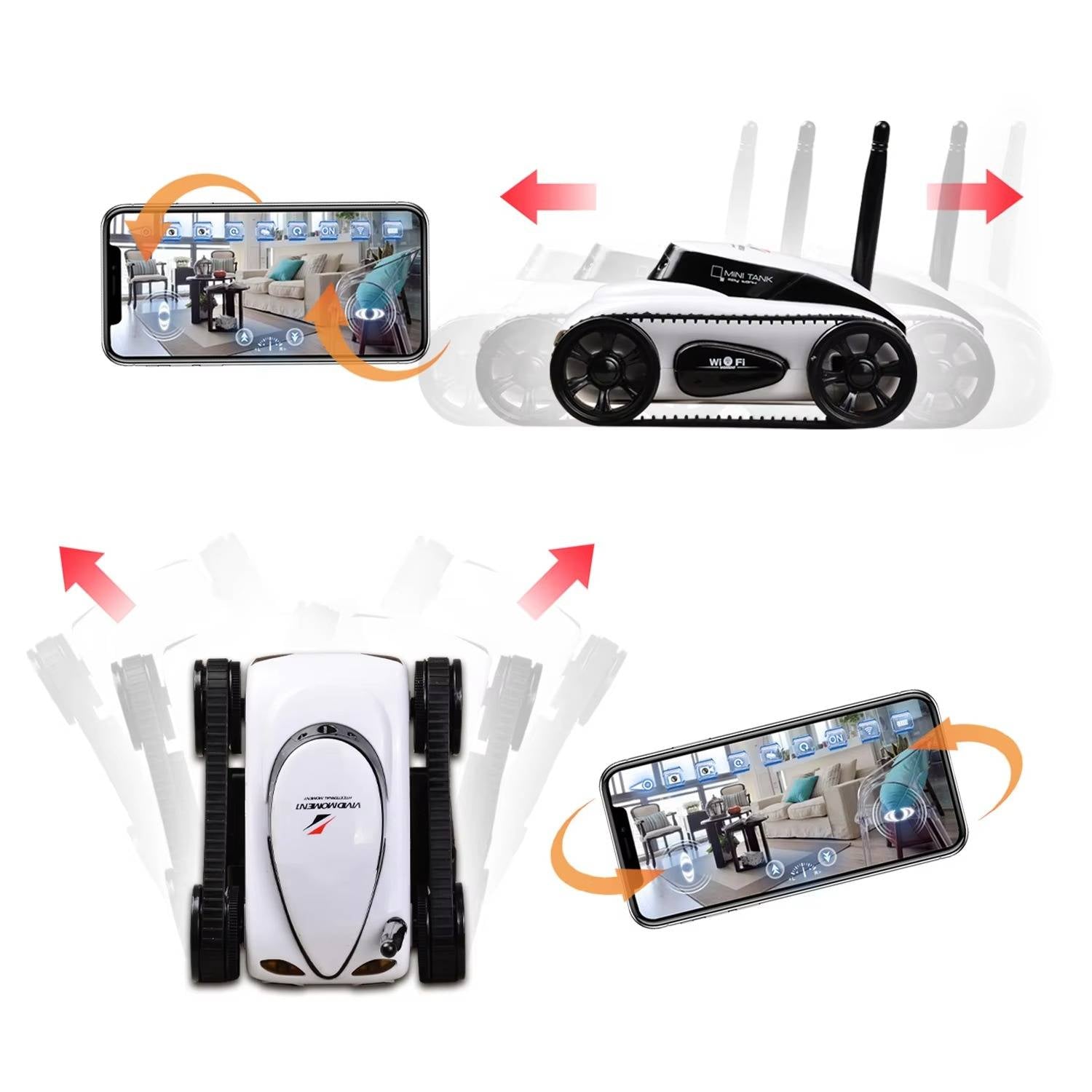 Smart Spy Rover with Live Streaming Camera