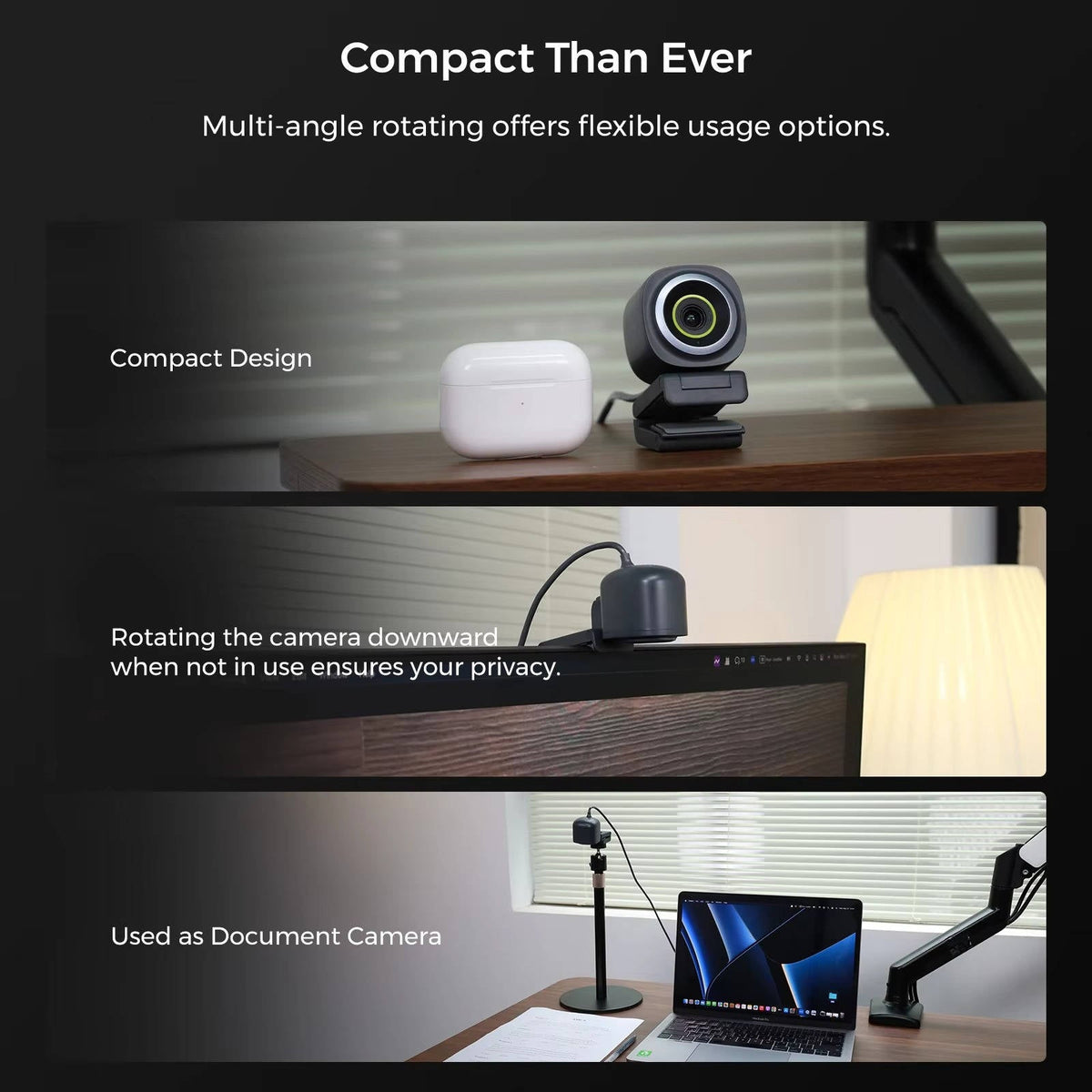 UltraClear 1080P Webcam with Autofocus and Noise Cancellation