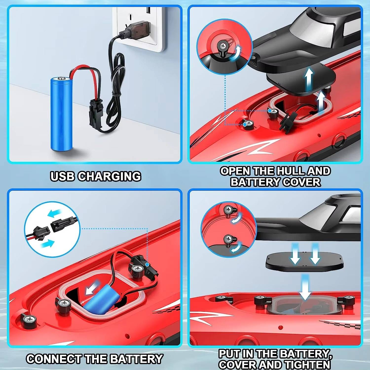 SpeedMaster Aqua Racer - High-Performance RC Boat