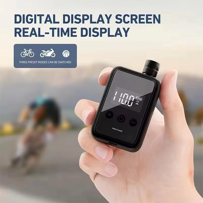 Compact Electric Bicycle Tire Inflator