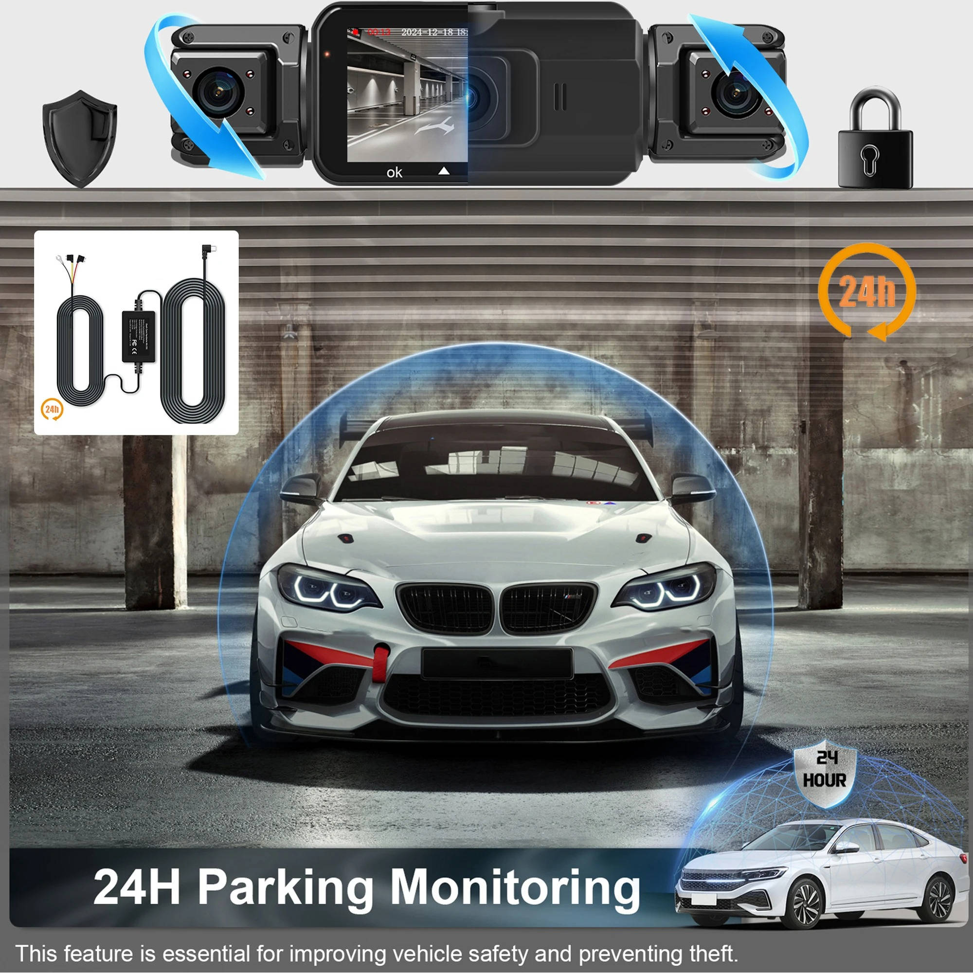 VisionGuard 4-Channel Dash Camera with WiFi & Night Vision