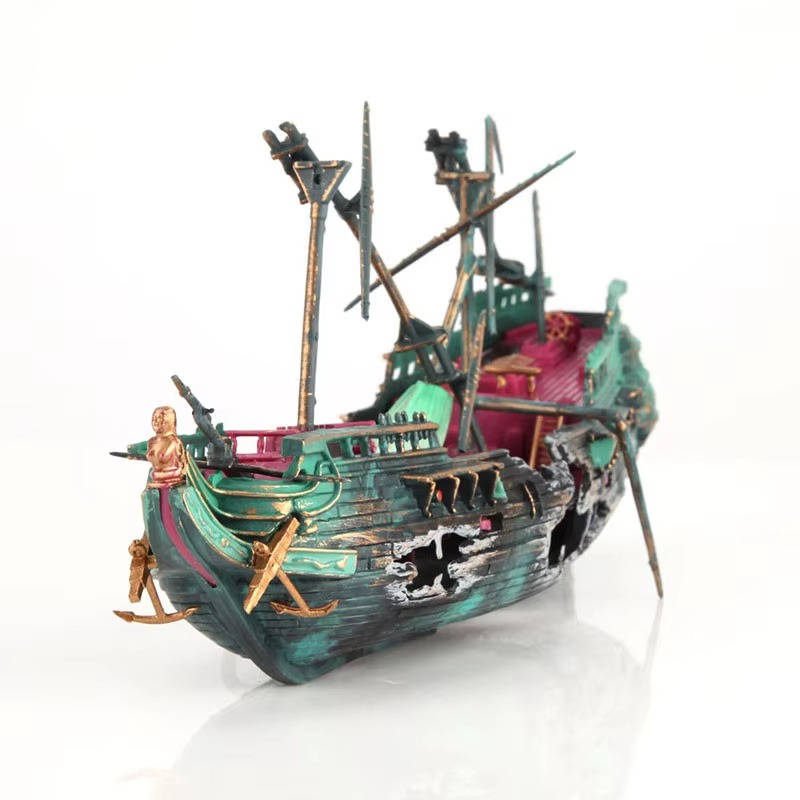 Stunning Underwater Boat Decor for Aquariums