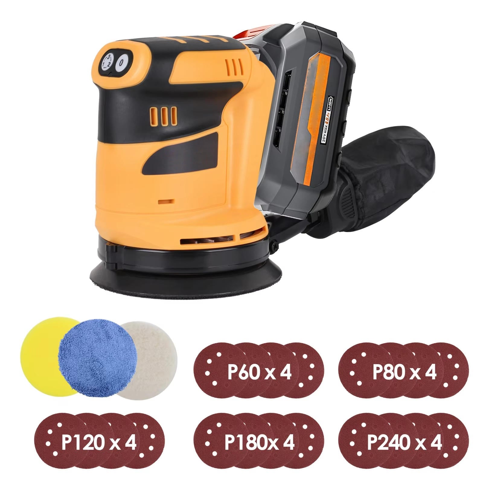 Cordless Precision Orbital Sander with Dust Management