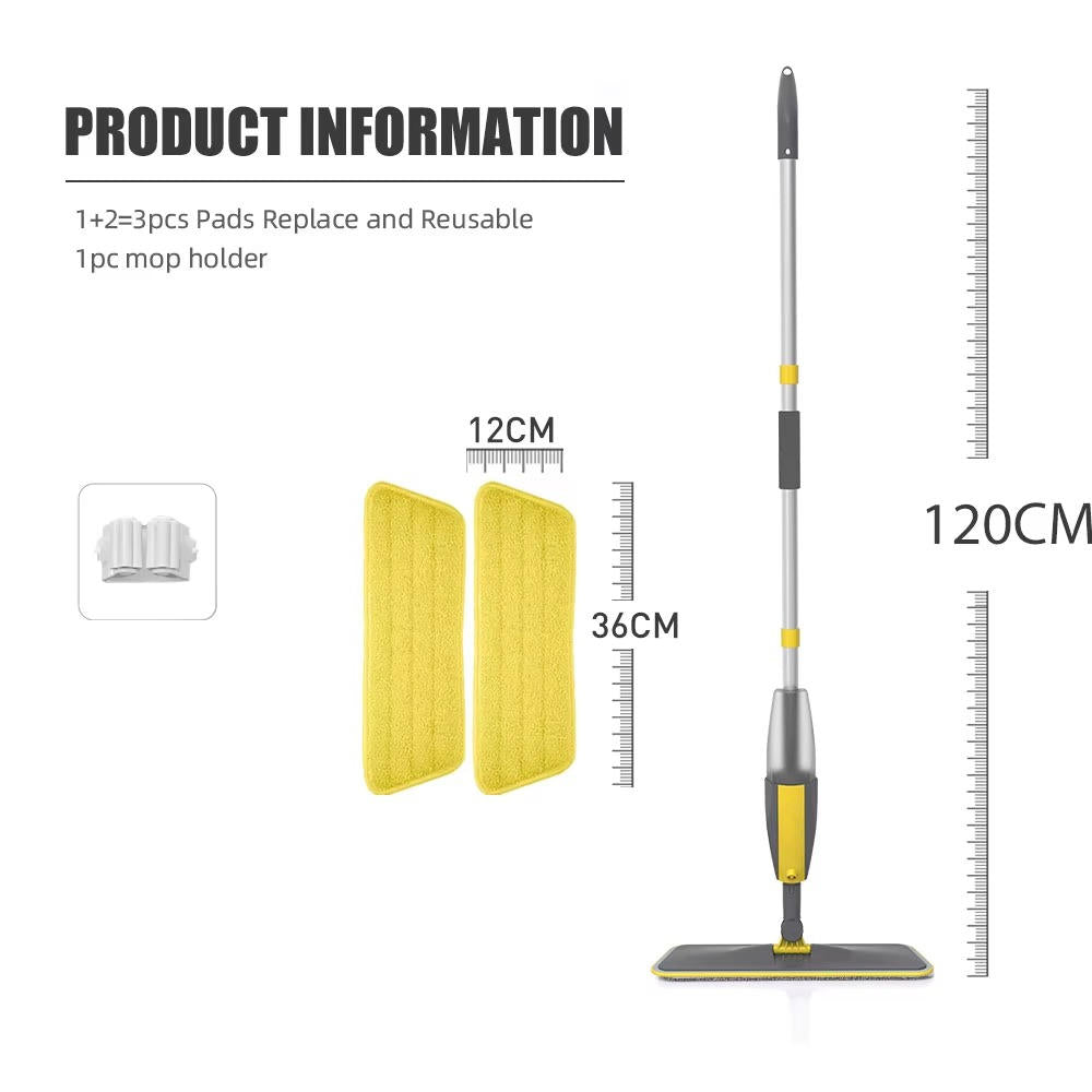 Effortless Cleaning Spray Mop with Precision Control