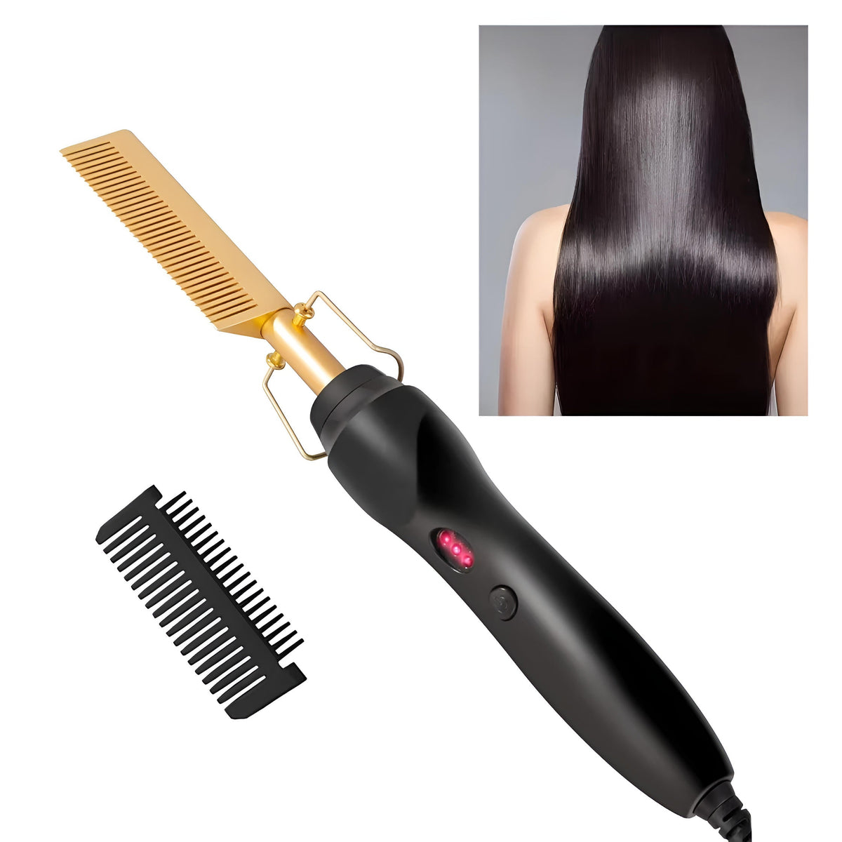 SleekStyle Pro Hot Comb for Thick and Coarse Hair