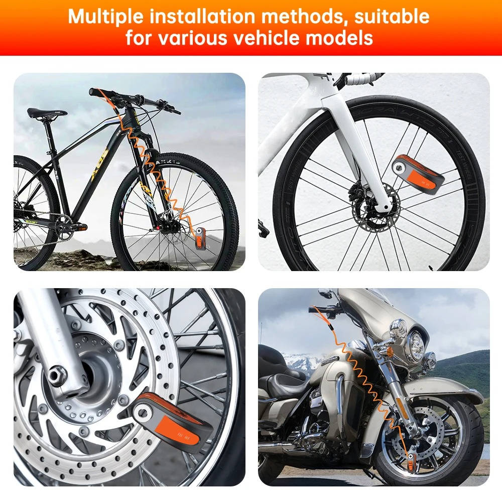 SecureRide Disc Lock with Alarm System
