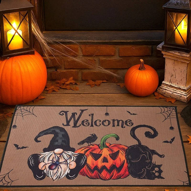 Spooky Welcome Mat for Seasonal Festivities