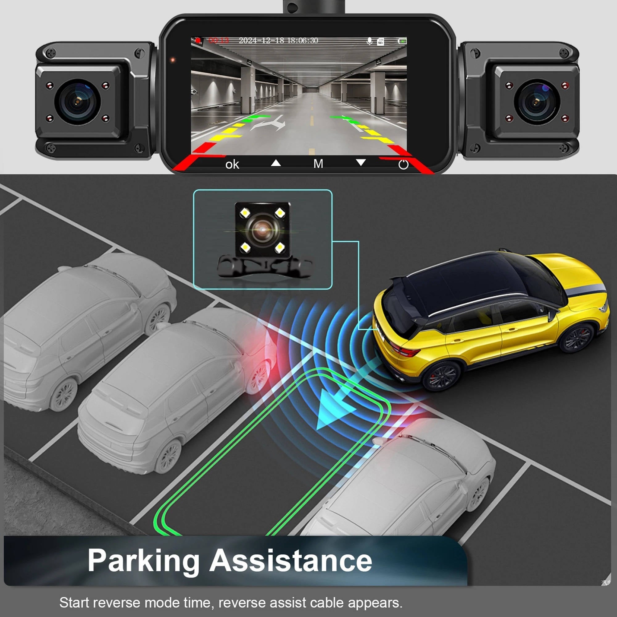 Comprehensive Wireless Dash Camera with Night Vision
