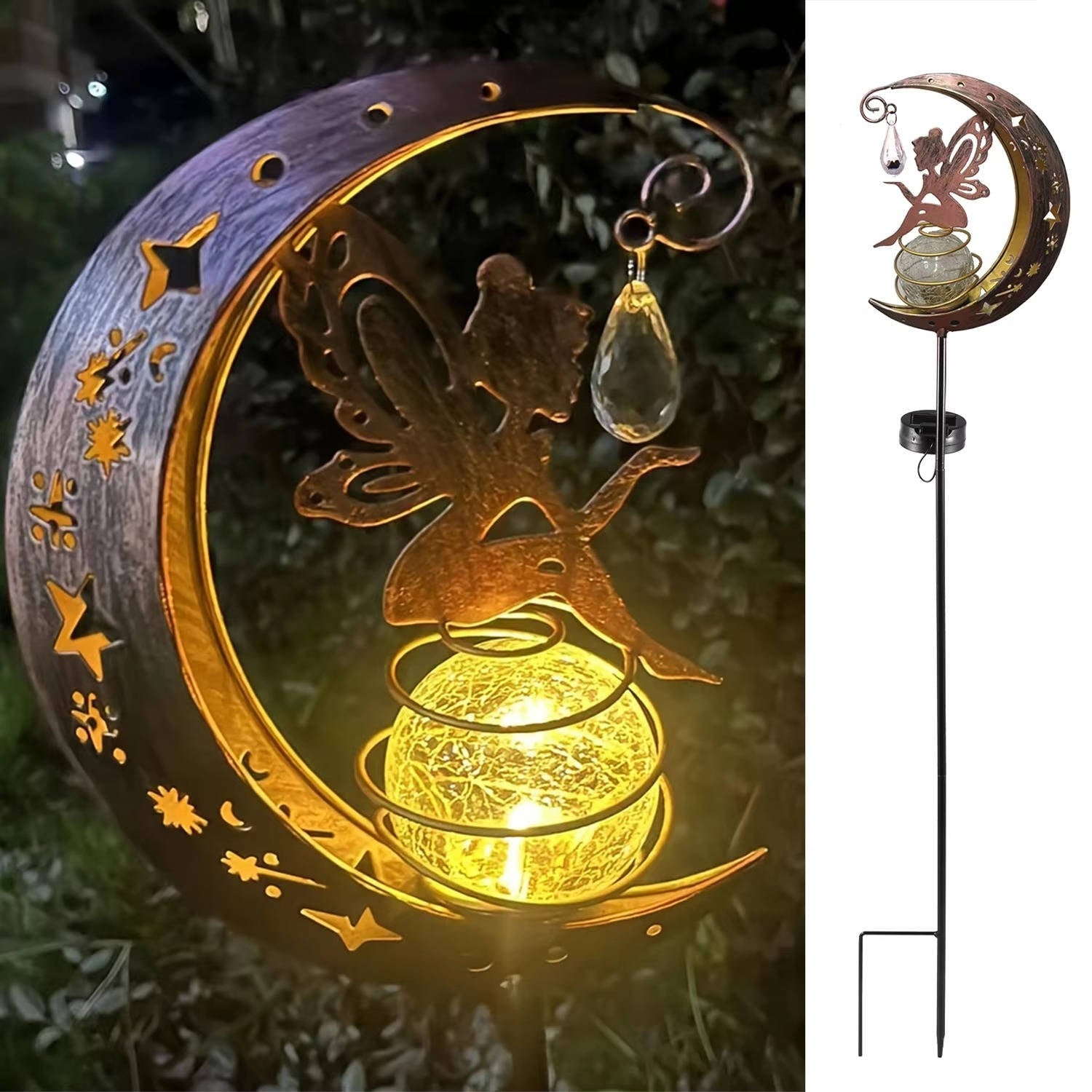 Enchanting Solar Fairy Moonlight Garden Stakes