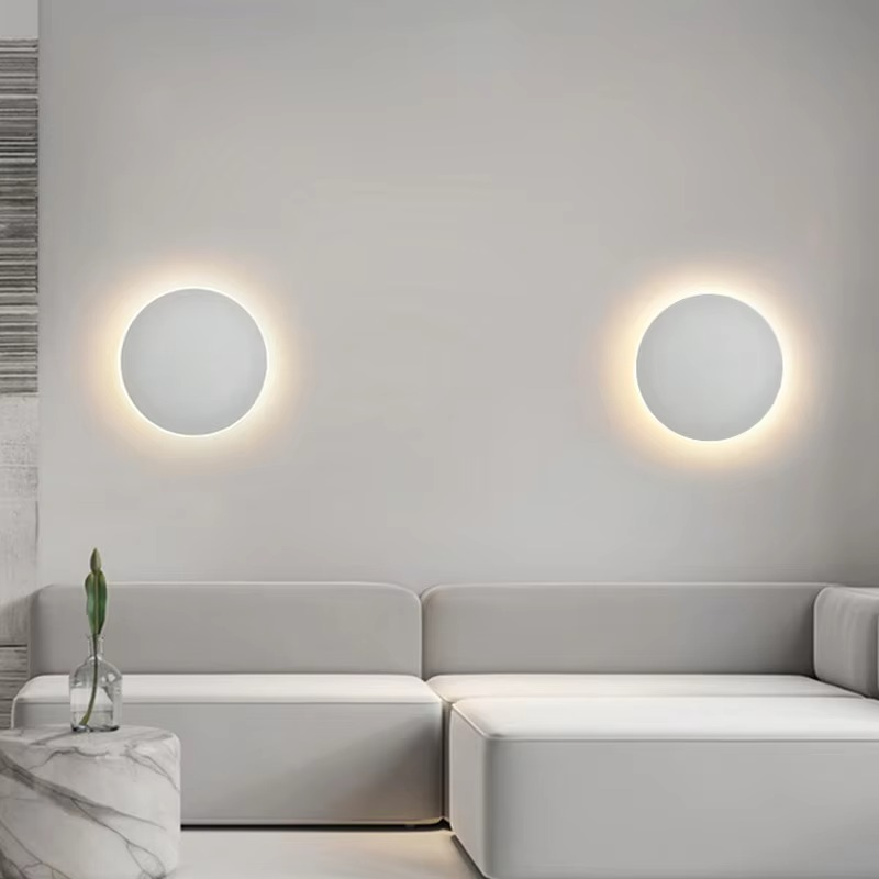 Stylish Indoor LED Wall Light with Circular Design