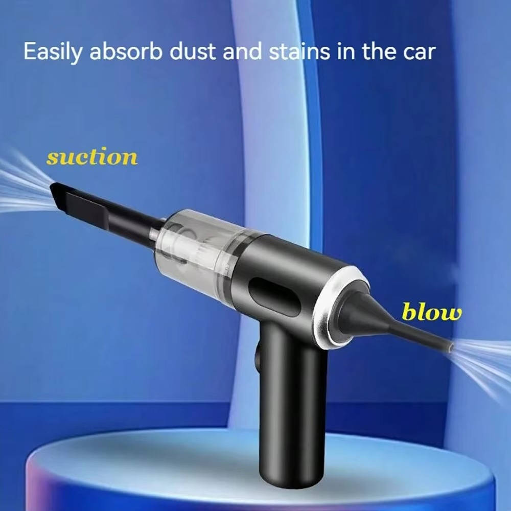 Portable Rechargeable Car Vacuum for Effortless Cleaning