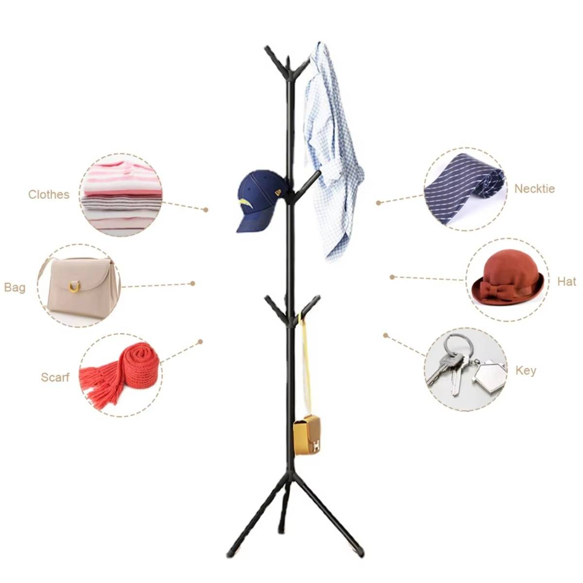 Stylish Freestanding Garment Organizer