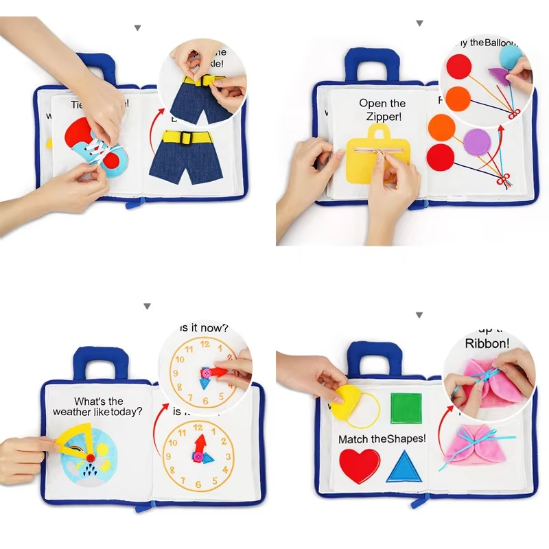 Engaging Sensory Book for Babies 0-6 Years