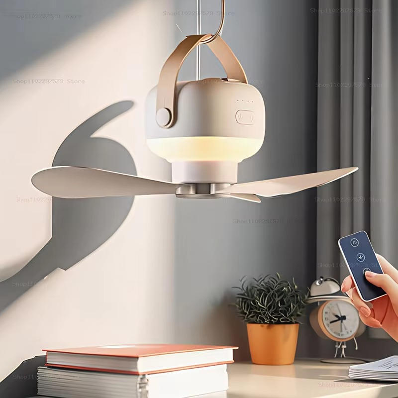 Portable Smart Ceiling Fan with Remote Control