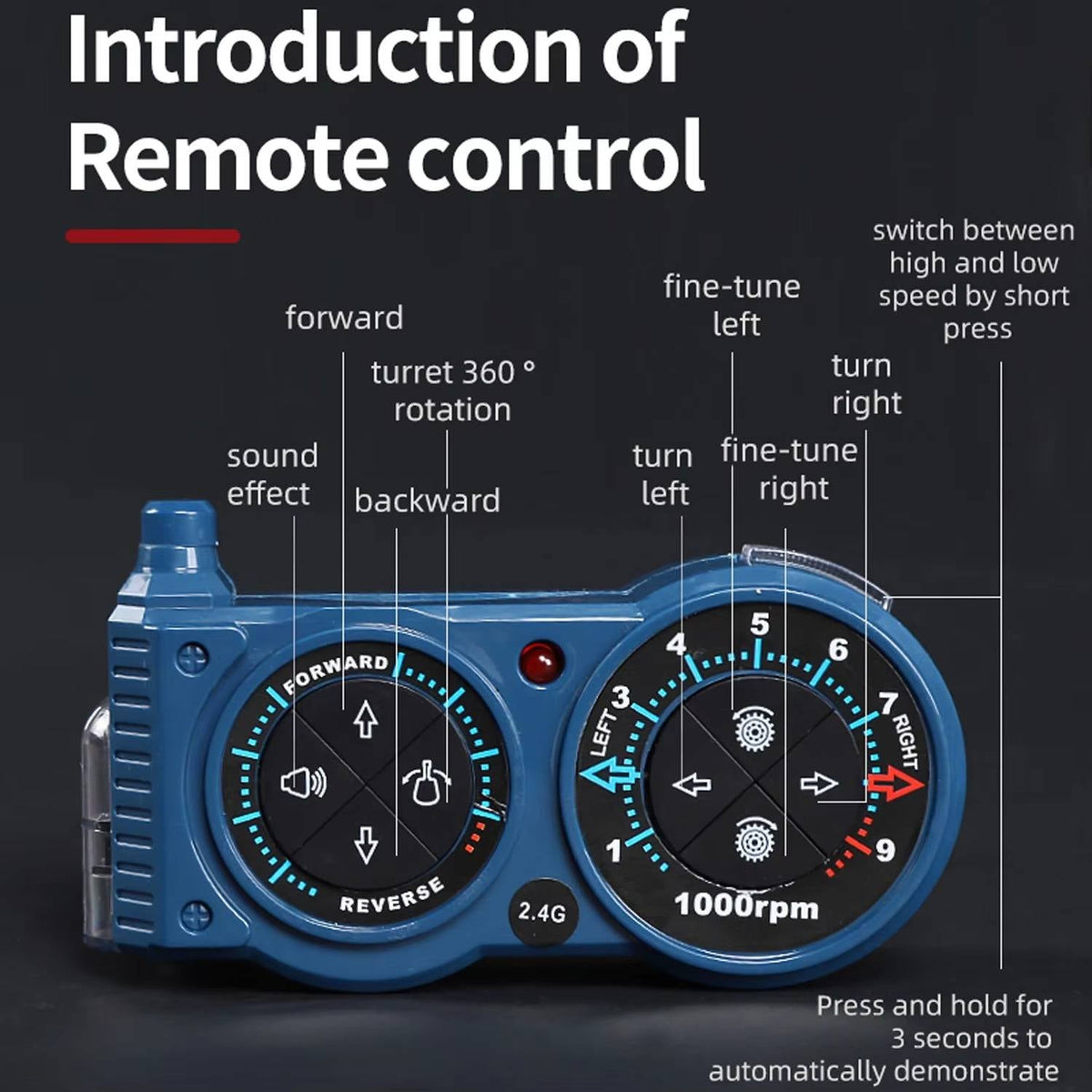 Precision Command Remote-Controlled Military Vehicle
