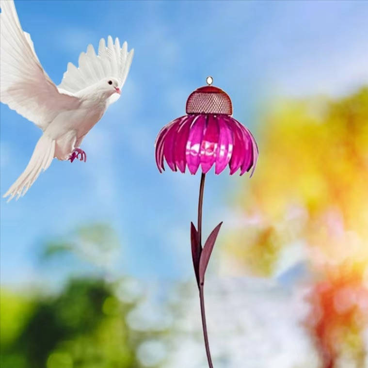 Vibrant Bloom Bird Feeder for Your Garden
