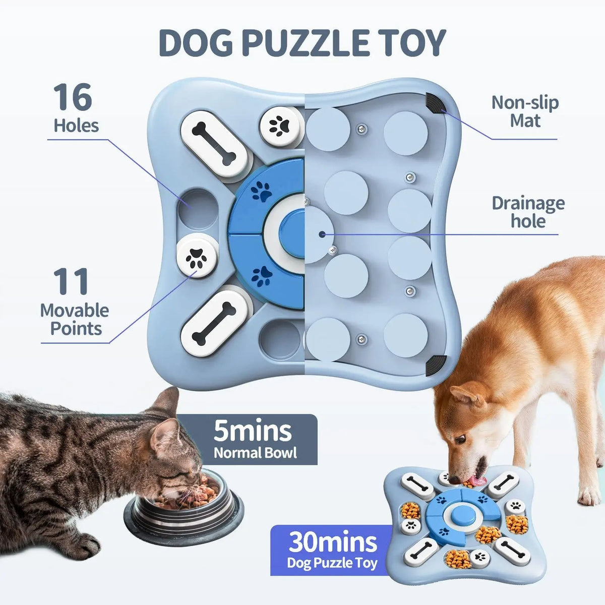 Engaging Slow Feed Dog Puzzle Toy for Healthy Eating