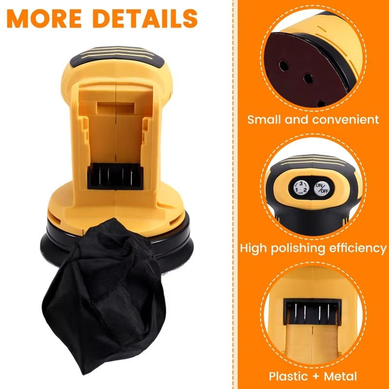 Cordless Precision Orbital Sander with Dust Management