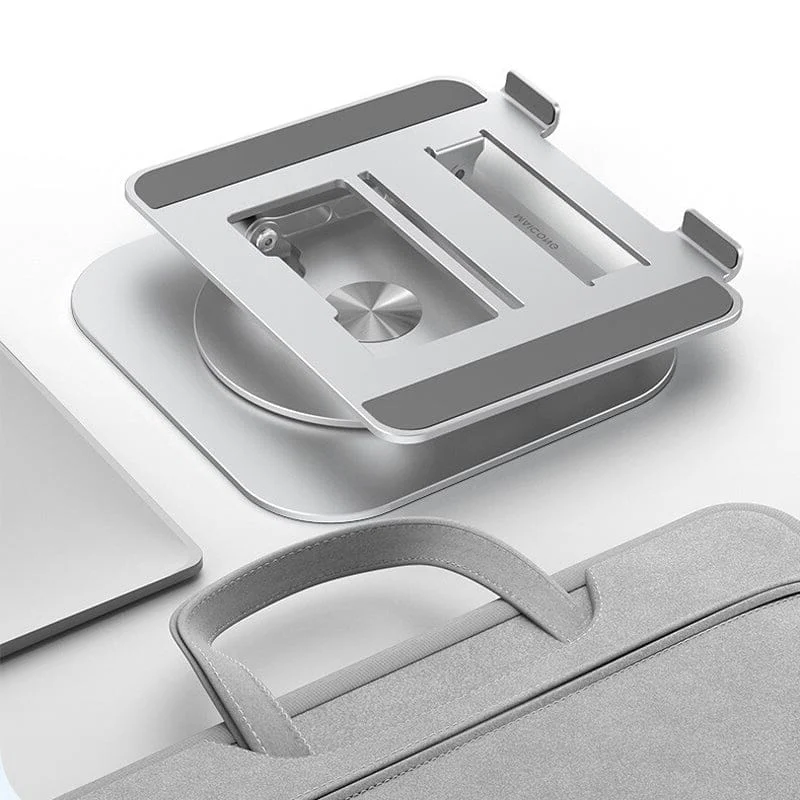 Adjustable Aluminum Laptop Stand with 360-Degree Rotation