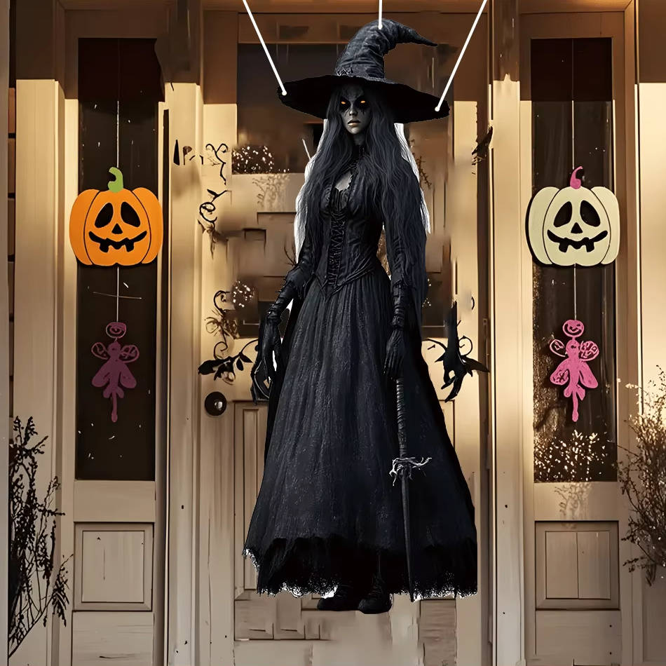 Spooktacular Outdoor Halloween Bride Decoration