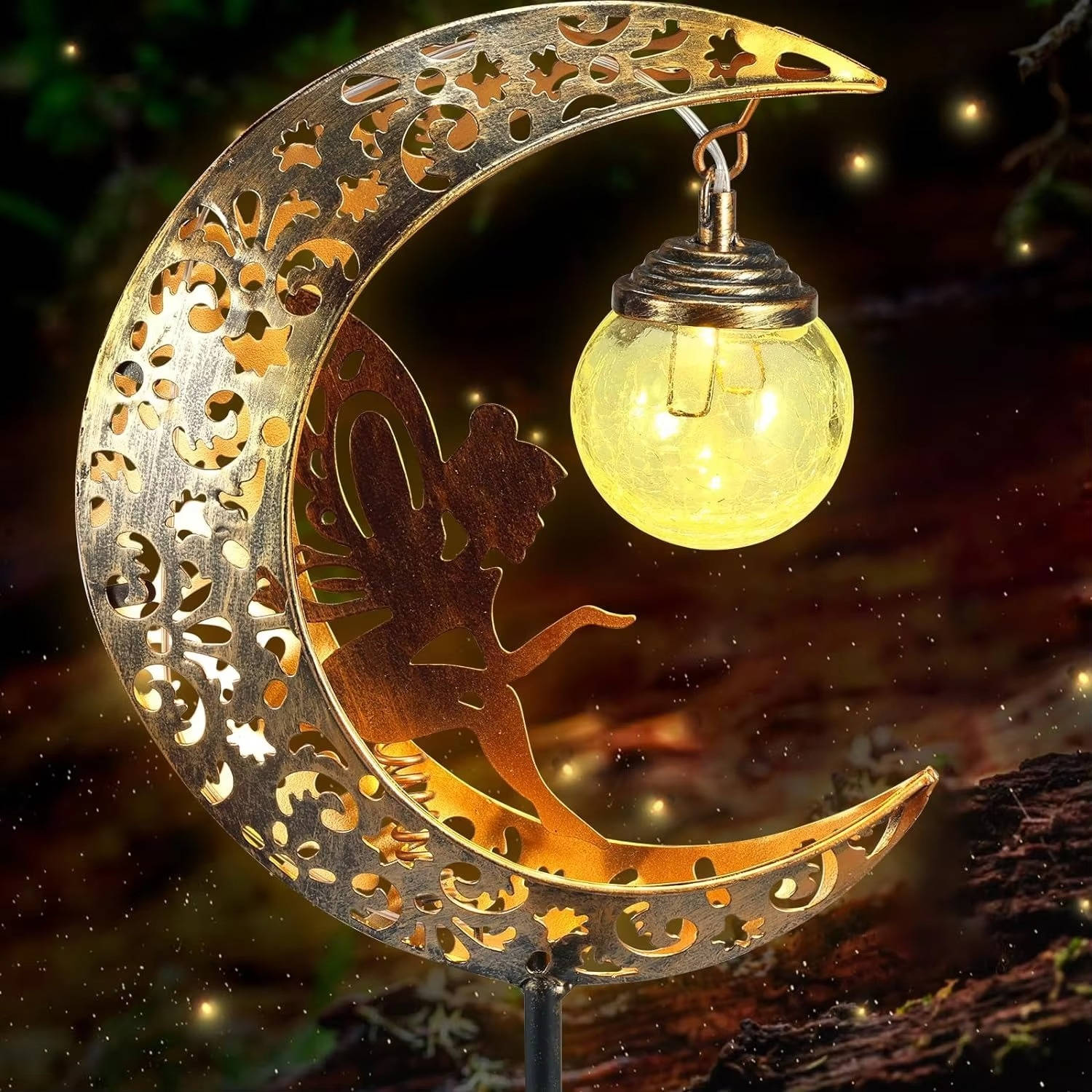 Enchanting Solar Fairy Moonlight Garden Stakes