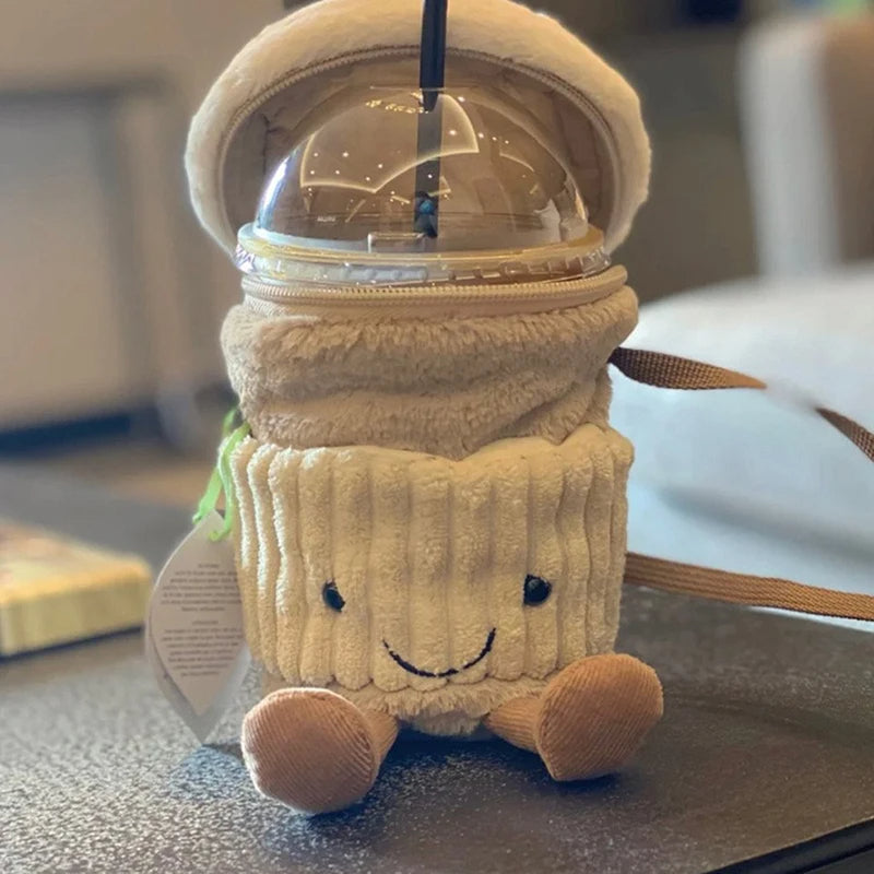 Chic Beverage-Inspired Crossbody Handbag