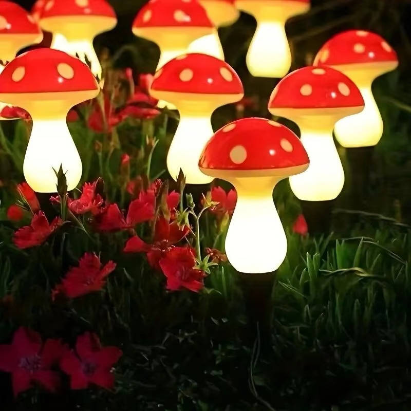 Enchanting Solar Mushroom Lights for Outdoor Ambiance