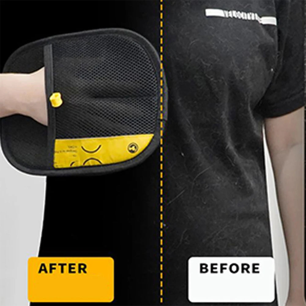 Dual-Sided Pet Grooming Gloves for Effortless Hair Removal