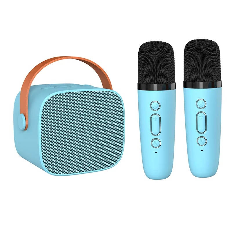 VocalWave Portable Karaoke Speaker with Dual Wireless Mics