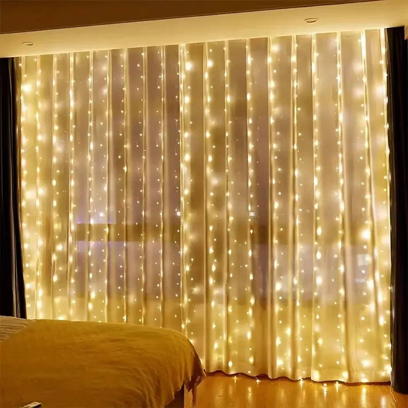 Enchanting LED String Curtains for Magical Spaces