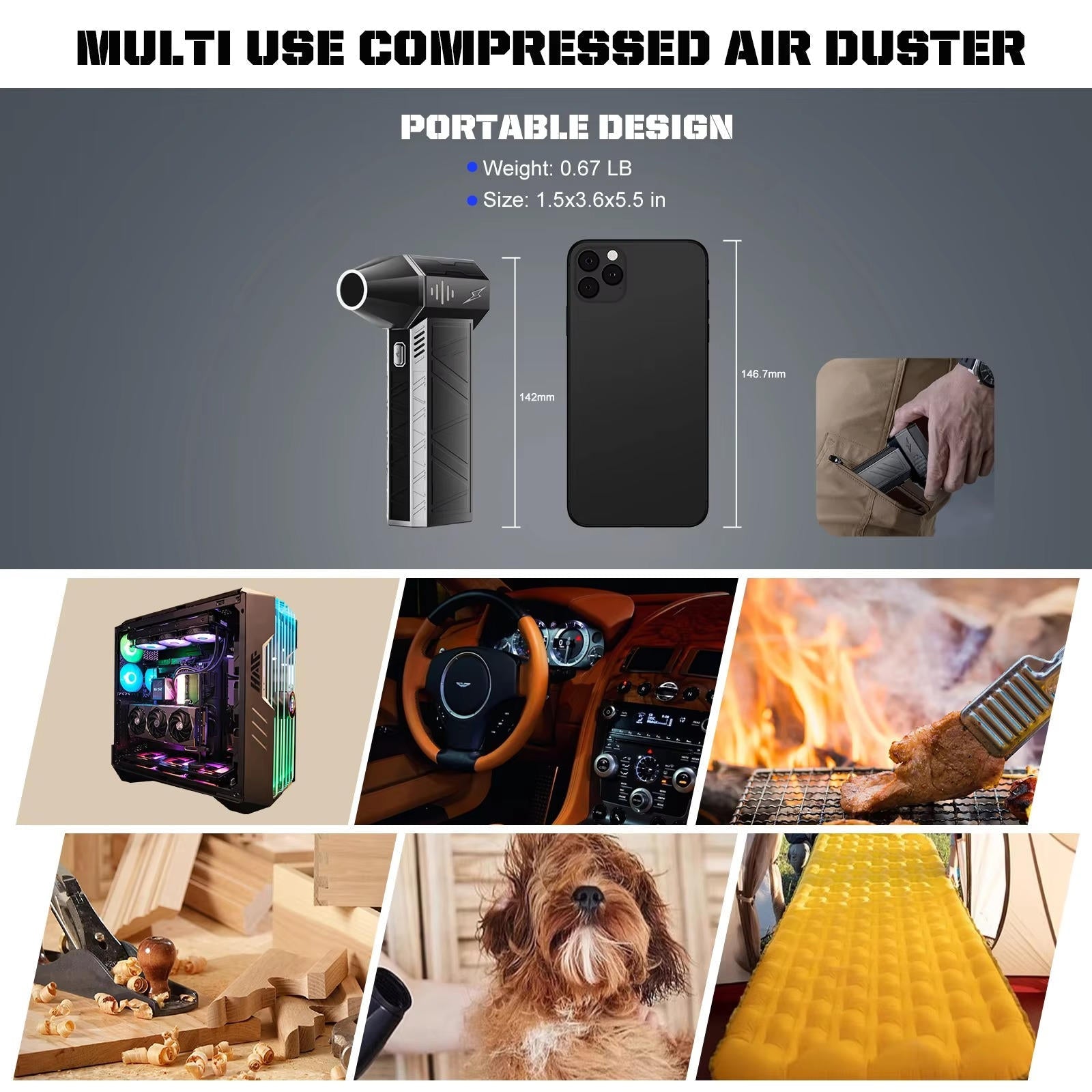 Portable Power Blaster: Cordless Cleaning Companion