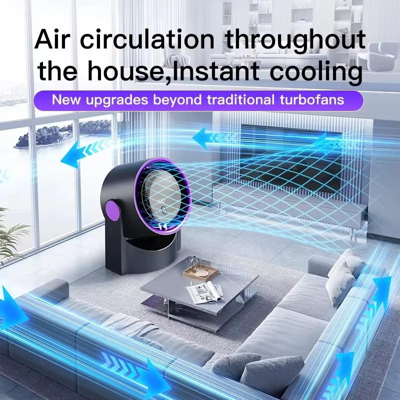 Compact USB Desk Fan with Advanced Airflow Control