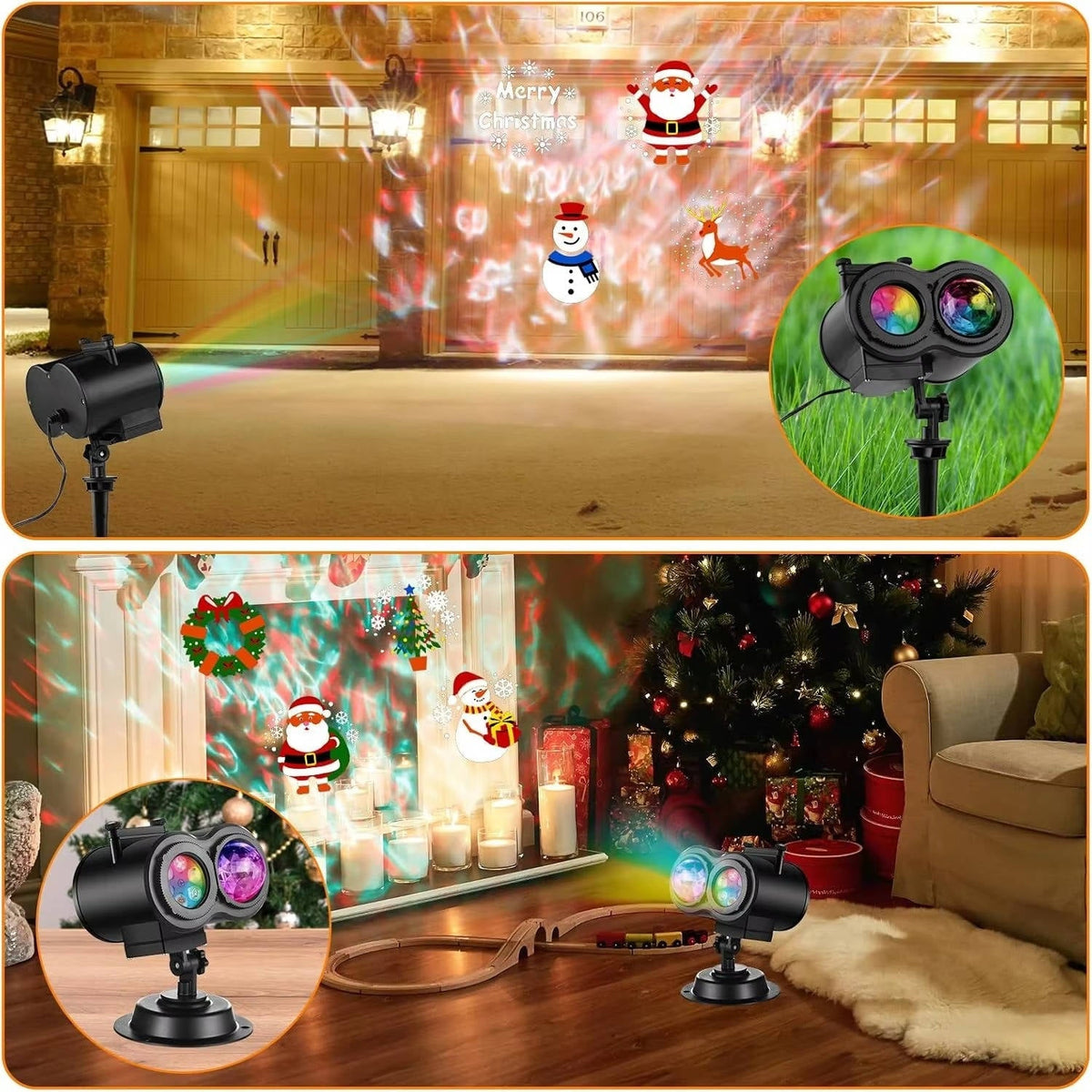Festive Light Projector for Outdoor Celebrations