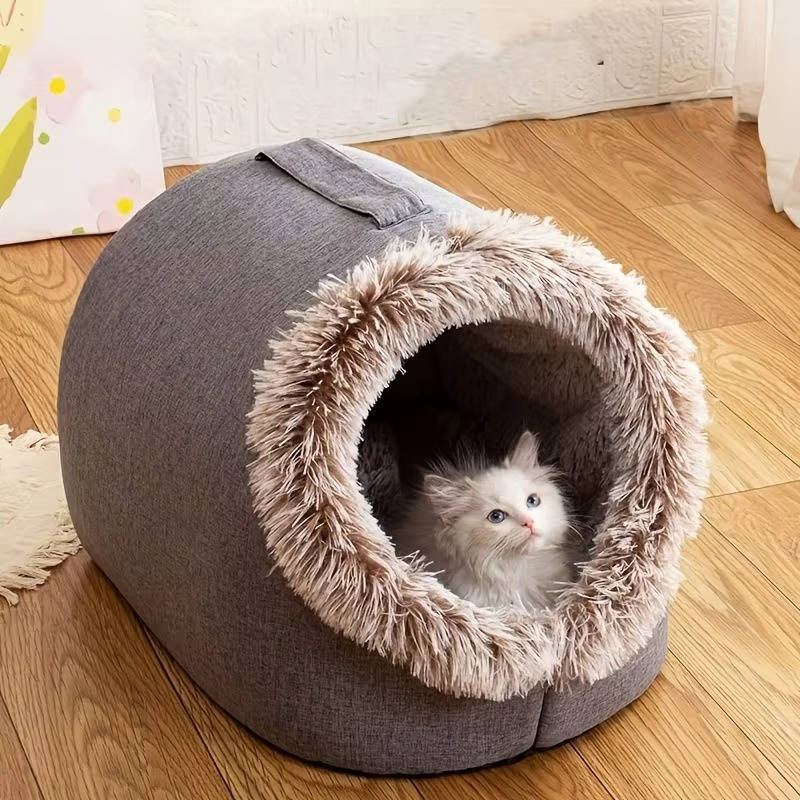 Cozy Retreat Cat Bed for Winter Comfort