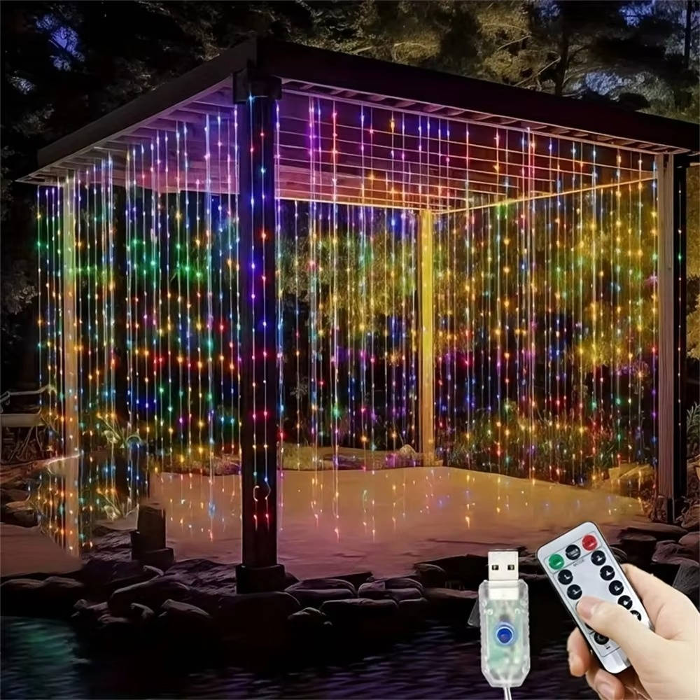 Enchanting LED String Curtains for Magical Spaces