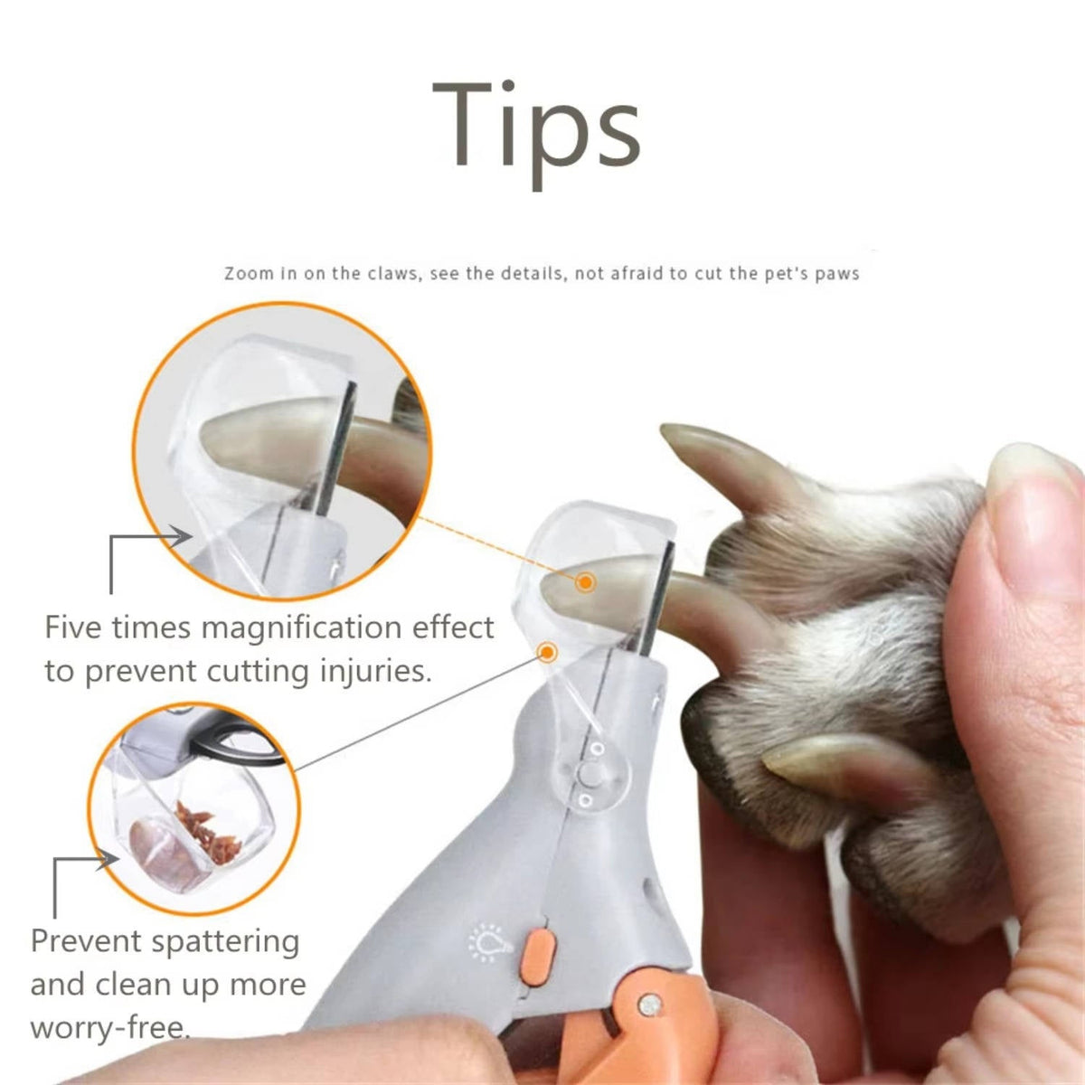 BrightView Pet Nail Clipper for Safe Grooming