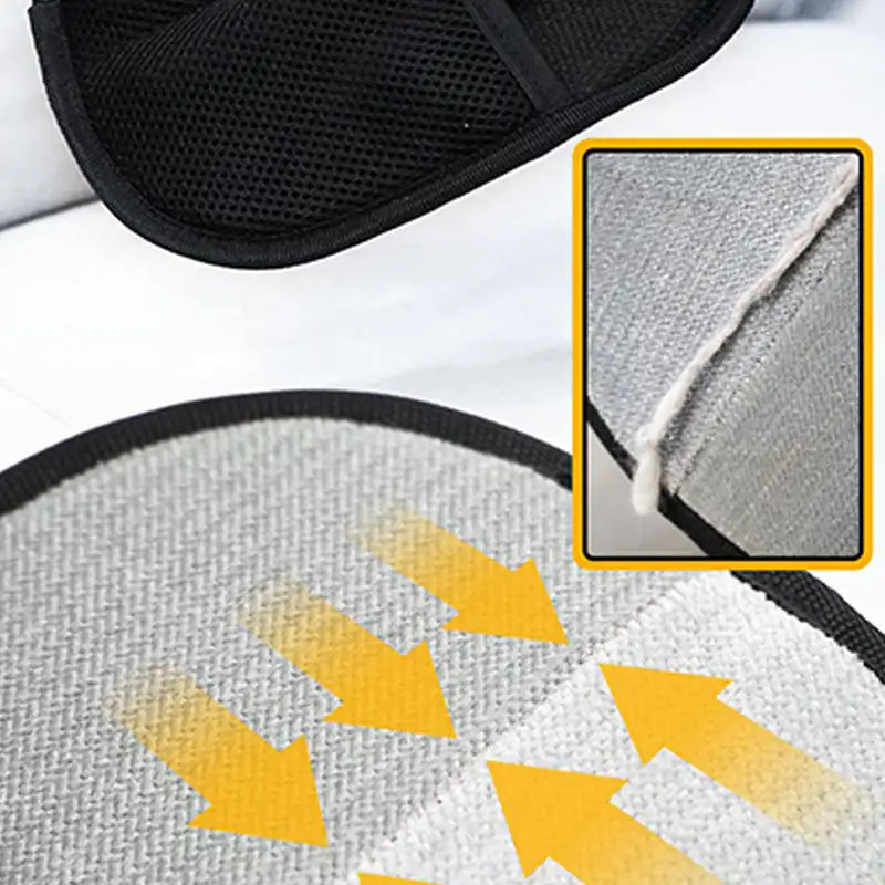 Dual-Sided Pet Grooming Gloves for Effortless Hair Removal
