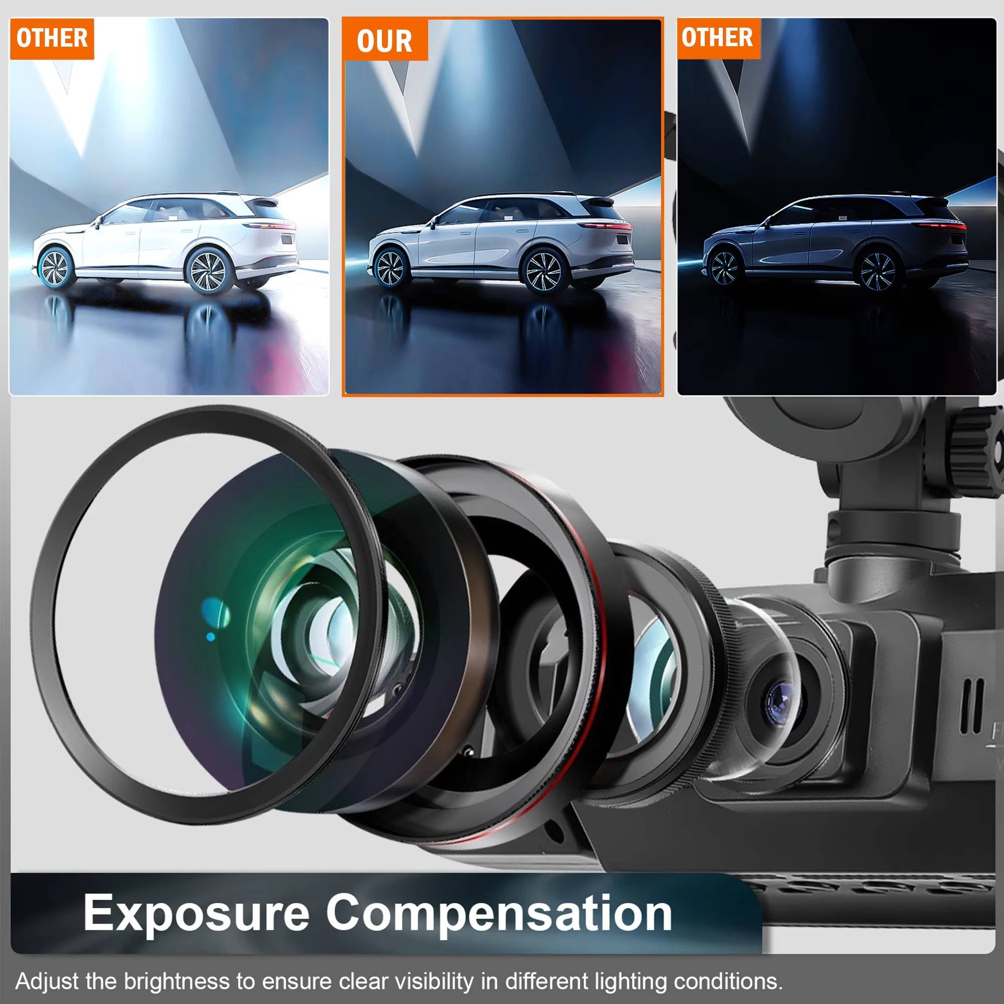 Comprehensive Wireless Dash Camera with Night Vision