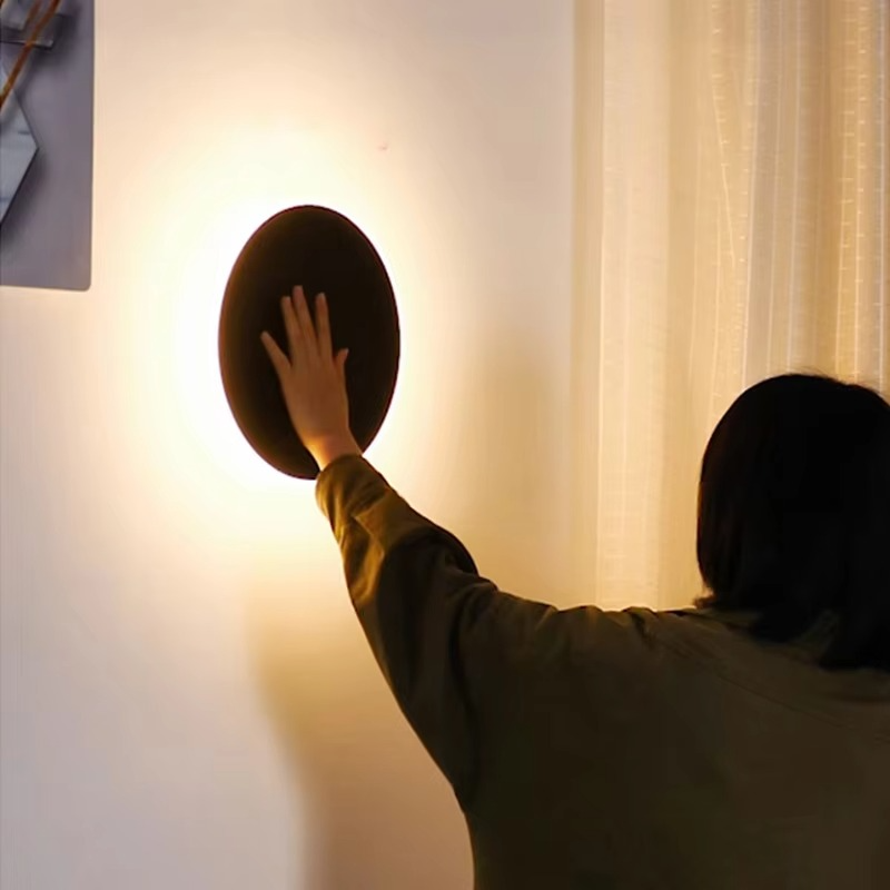 Stylish Indoor LED Wall Light with Circular Design