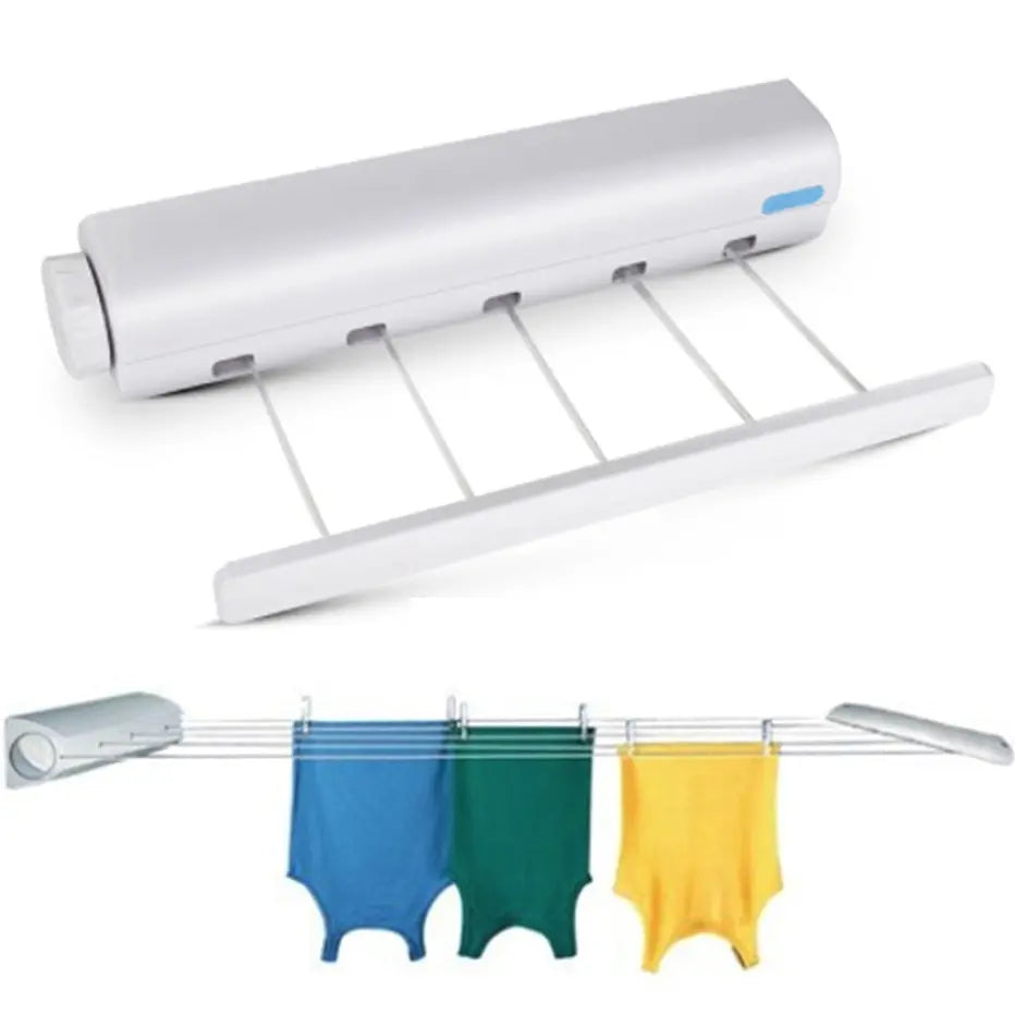 Space-Saving Indoor Drying Line for Efficient Laundry Management