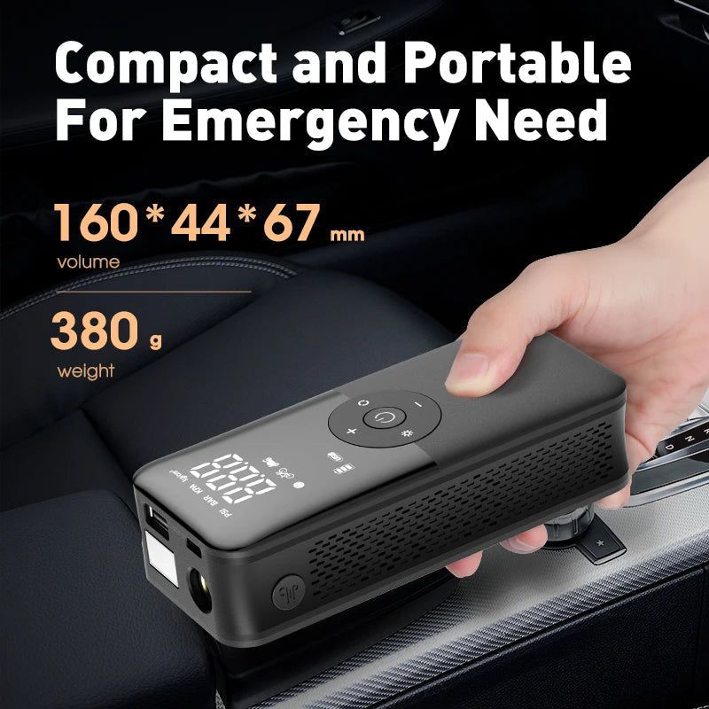 Compact Air Pump with Rechargeable Battery for All Tires