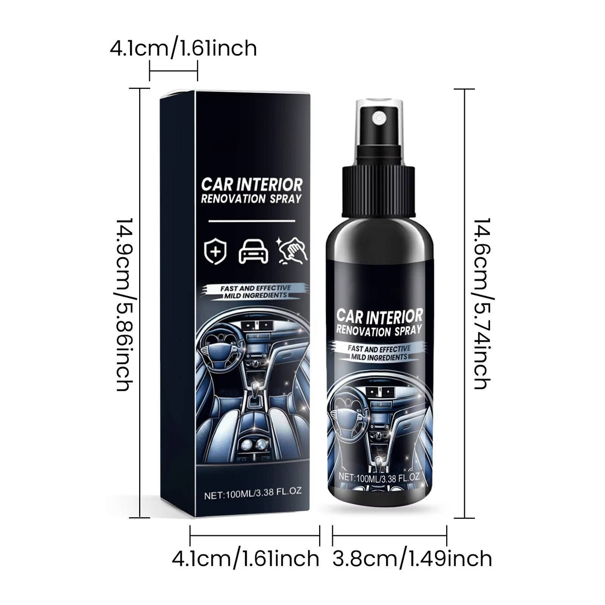 Ultimate Car Interior Care Kit - Set of 3 Bottles